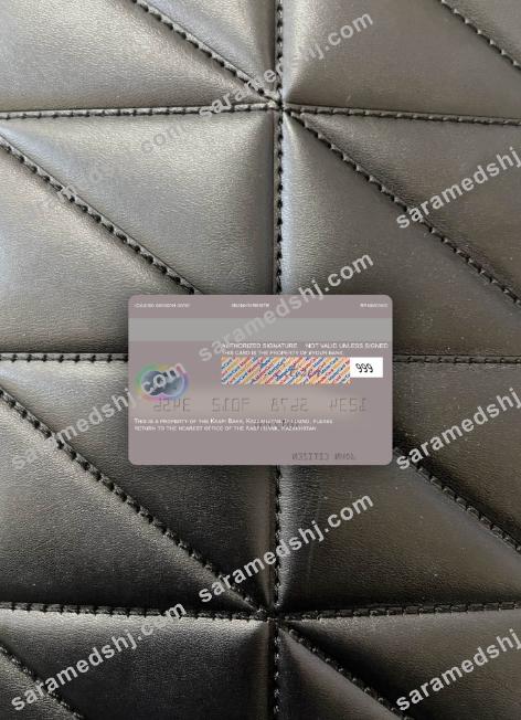 Kazakhstan Kaspi Bank mastercard photolook back